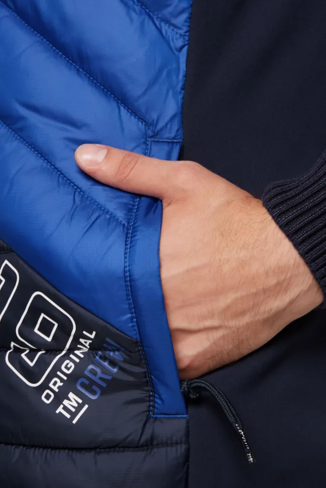 Herren CAMP DAVID & SOCCX Steppweste mit Colour-Blocking