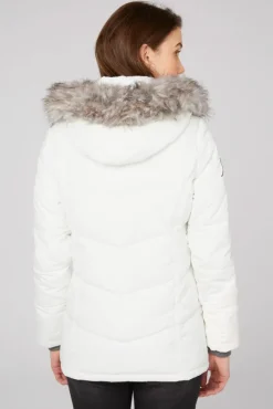 Damen CAMP DAVID & SOCCX Strukturierte Jacke mit Artwork und Fake Fur