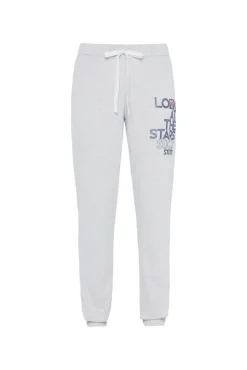 Damen CAMP DAVID & SOCCX Sweathose mit Glitter Print grey melange | XXL