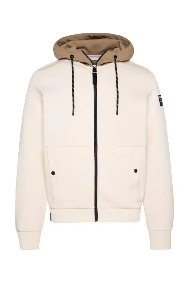 Herren CAMP DAVID & SOCCX Sweatjacke aus Interlock mit Kapuze