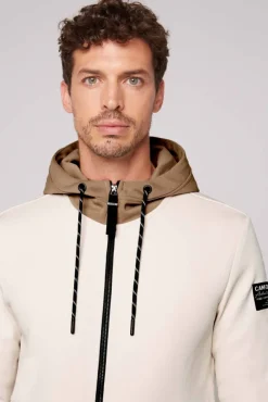 Herren CAMP DAVID & SOCCX Sweatjacke aus Interlock mit Kapuze