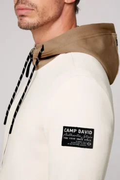 Herren CAMP DAVID & SOCCX Sweatjacke aus Interlock mit Kapuze