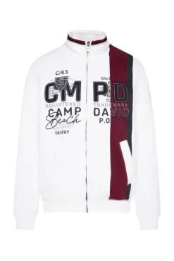 Herren CAMP DAVID & SOCCX Sweatjacke mit Color-Blocking und Artworks