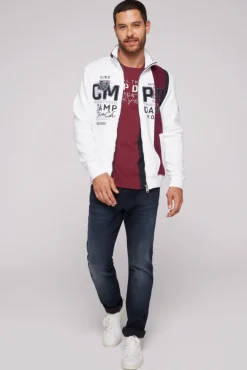 Herren CAMP DAVID & SOCCX Sweatjacke mit Color-Blocking und Artworks