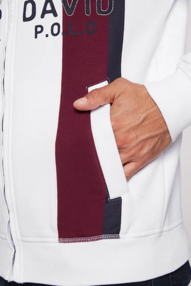 Herren CAMP DAVID & SOCCX Sweatjacke mit Color-Blocking und Artworks