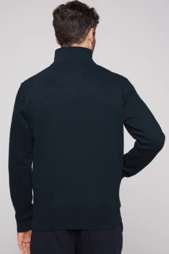 Herren CAMP DAVID & SOCCX Sweatjacke mit Logo Artwork blue navy