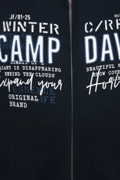 Herren CAMP DAVID & SOCCX Sweatjacke mit Logo Artwork blue navy