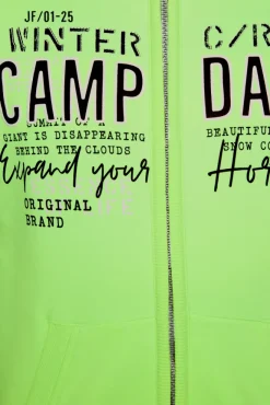 Herren CAMP DAVID & SOCCX Sweatjacke mit Logo Artwork neon green