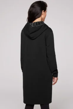 Damen CAMP DAVID & SOCCX Sweatkleid mit Kapuze und Glossy Prints