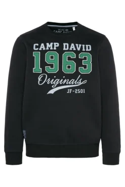 Herren CAMP DAVID & SOCCX Sweatshirt mit Artwork im Retro-Style