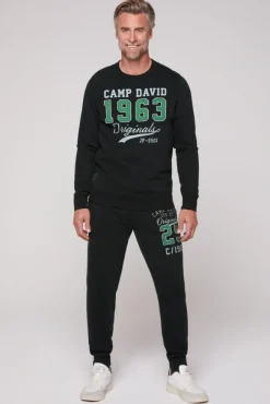 Herren CAMP DAVID & SOCCX Sweatshirt mit Artwork im Retro-Style