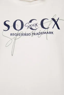Damen CAMP DAVID & SOCCX Sweatshirt mit hohem Kragen und Logo Print