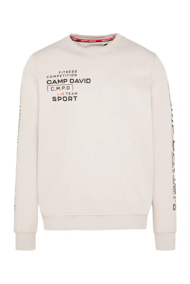 Herren CAMP DAVID & SOCCX Sweatshirt mit Label Prints