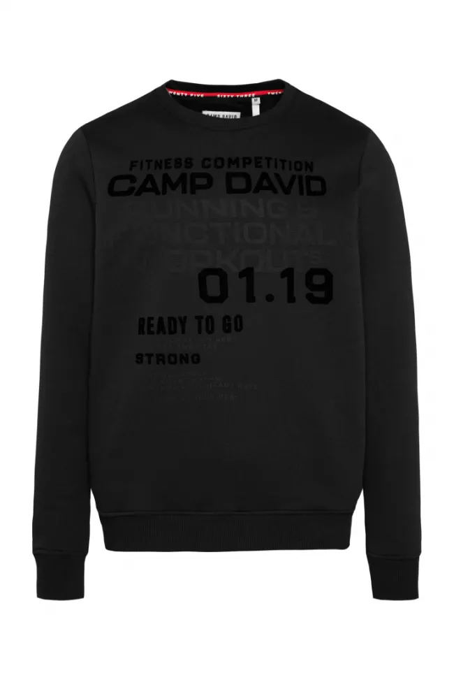 Herren CAMP DAVID & SOCCX Sweatshirt mit Label Prints