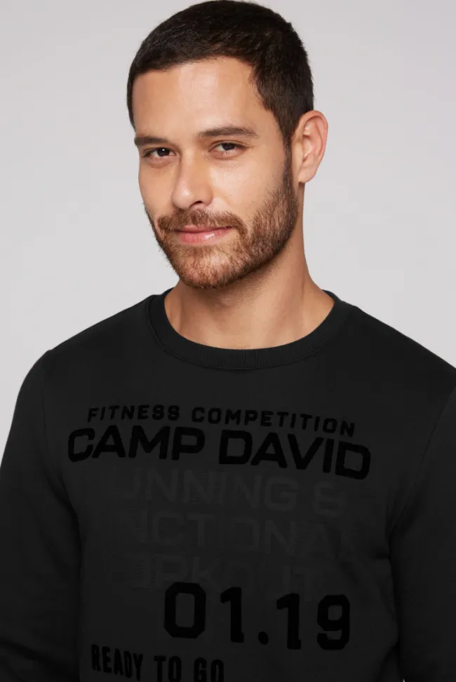 Herren CAMP DAVID & SOCCX Sweatshirt mit Label Prints
