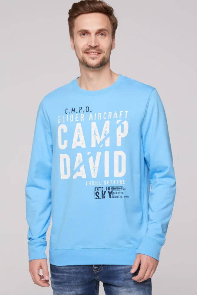 Herren CAMP DAVID & SOCCX Sweatshirt mit Logo Print