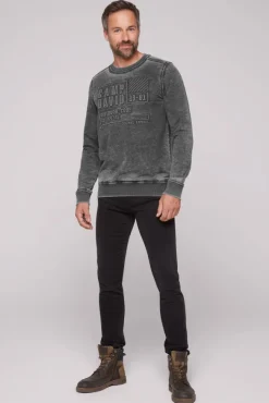 Herren CAMP DAVID & SOCCX Sweatshirt mit Prägedruck