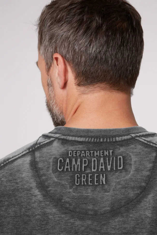 Herren CAMP DAVID & SOCCX Sweatshirt mit Prägedruck
