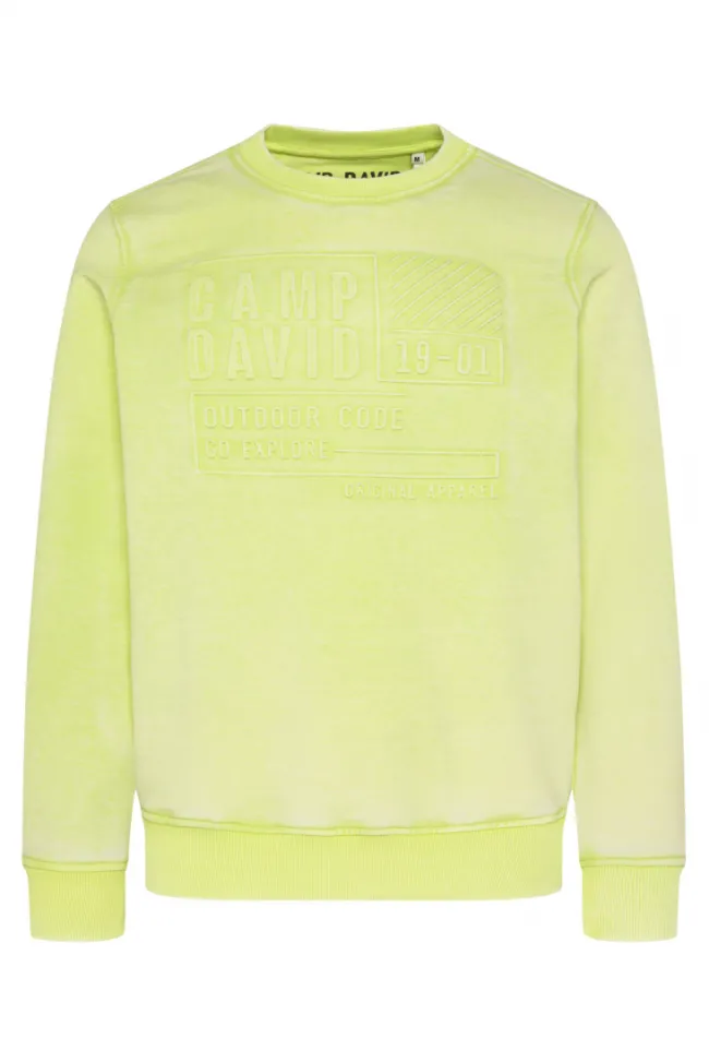 Herren CAMP DAVID & SOCCX Sweatshirt mit Prägedruck poison ivy