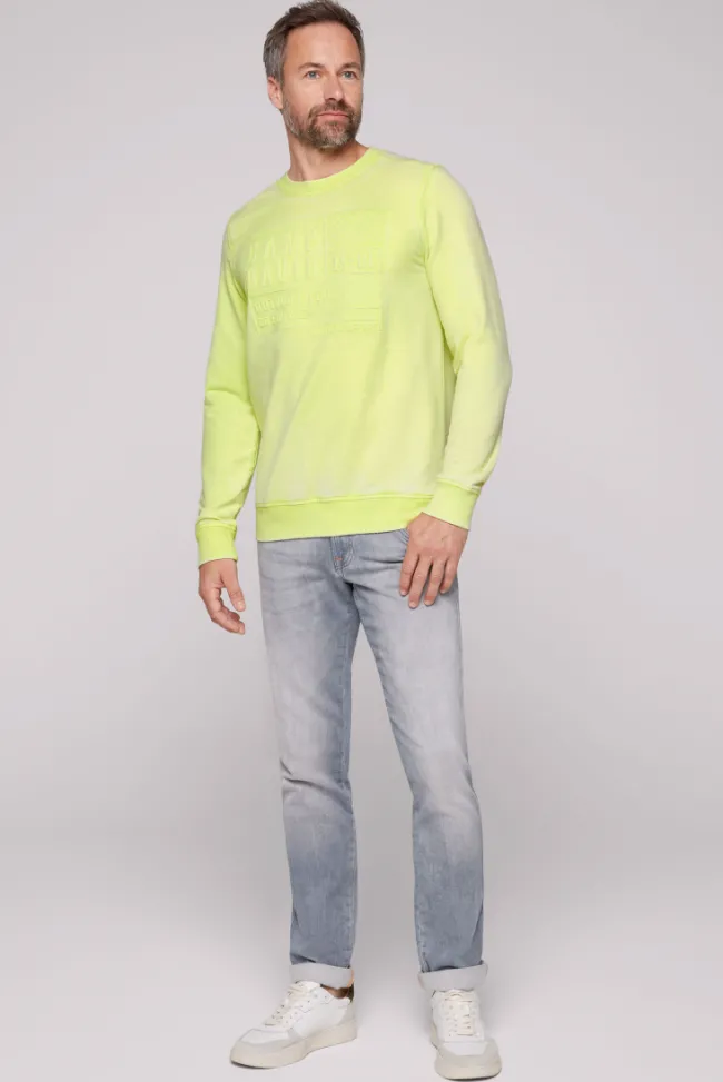 Herren CAMP DAVID & SOCCX Sweatshirt mit Prägedruck poison ivy