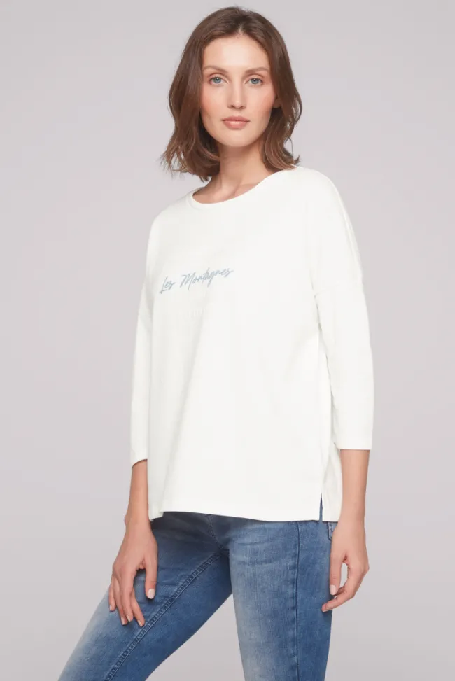 Damen CAMP DAVID & SOCCX Sweatshirt mit tonigen Rubber Prints