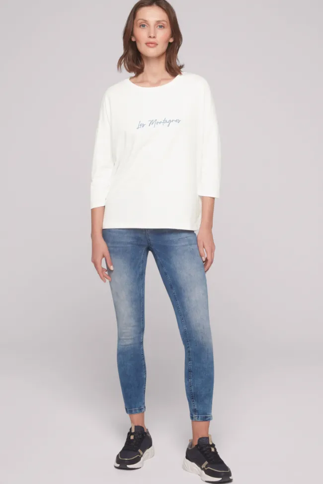 Damen CAMP DAVID & SOCCX Sweatshirt mit tonigen Rubber Prints