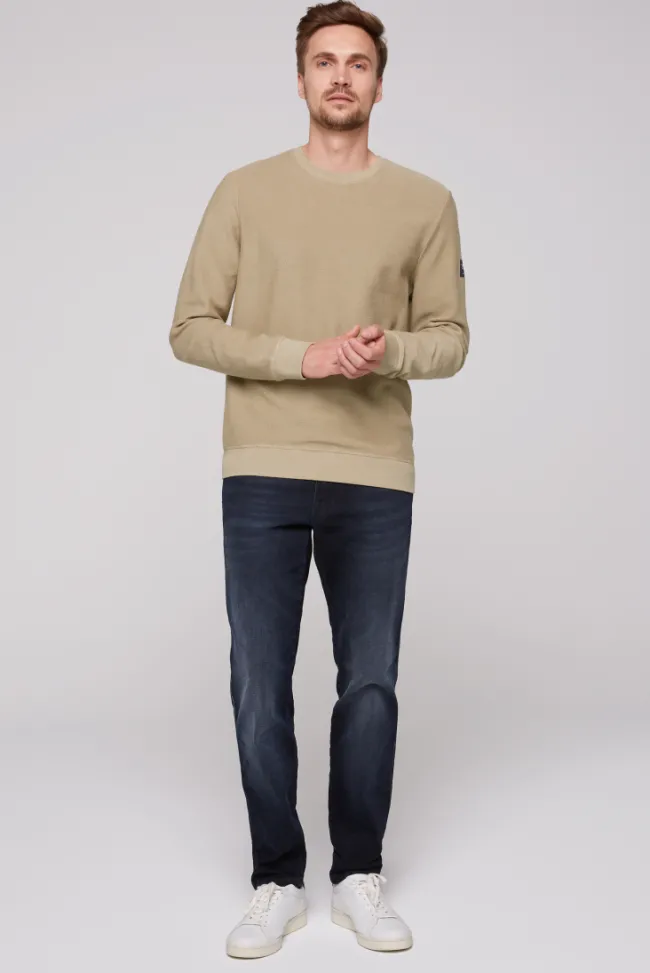 Herren CAMP DAVID & SOCCX Sweatshirt Reversed mit Patch-Print