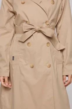 Damen CAMP DAVID & SOCCX Trenchcoat mit Bindegürtel dark stone beige