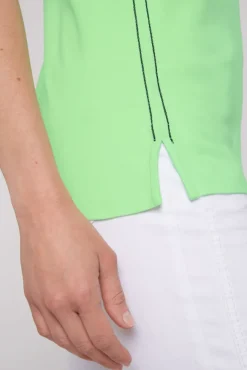 Damen CAMP DAVID & SOCCX Trägershirt mit offenem Rundhalsausschnitt fresh lime
