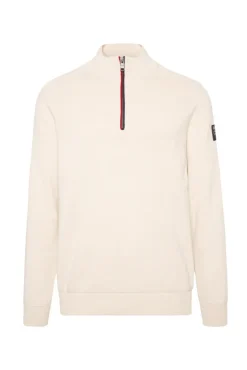 Herren CAMP DAVID & SOCCX Troyer-Pullover mit Zipper-Detail