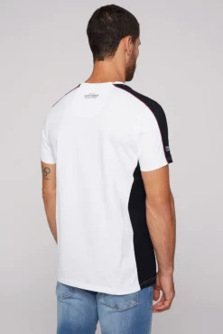 Herren CAMP DAVID & SOCCX T-Shirt mit Color-Blocking und Artwork