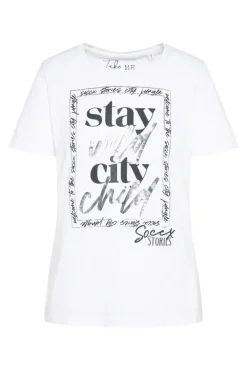 Damen CAMP DAVID & SOCCX T-Shirt mit Folienprint