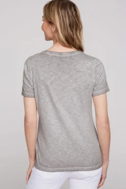 Damen CAMP DAVID & SOCCX T-Shirt mit Folienprint