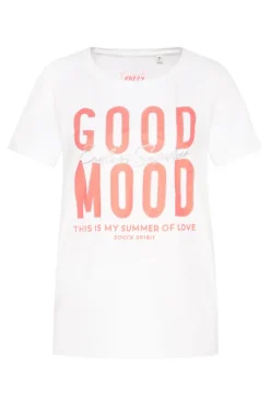 Damen CAMP DAVID & SOCCX T-Shirt mit Glitter-Puff-Print