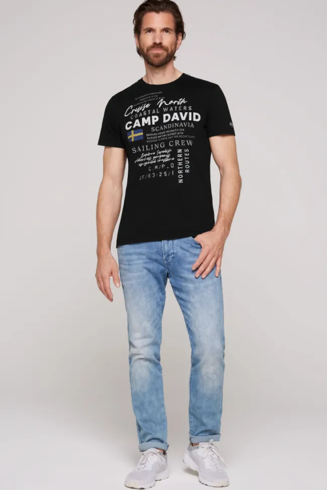 Herren CAMP DAVID & SOCCX T-Shirt mit Print Artwork