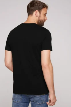 Herren CAMP DAVID & SOCCX T-Shirt mit V-Neck und Print | S