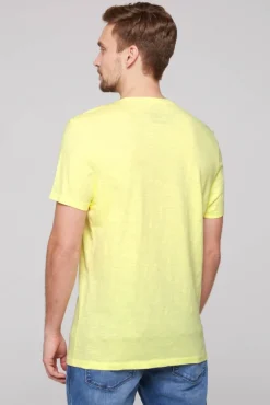Herren CAMP DAVID & SOCCX T-Shirt mit V-Neck und Print Artwork | S