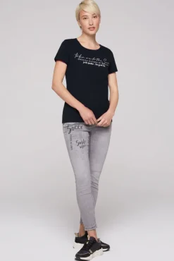 Damen CAMP DAVID & SOCCX T-Shirt  mit Wording Print