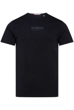 Herren CAMP DAVID & SOCCX T-Shirt Rundhals mit Logo Print blue navy