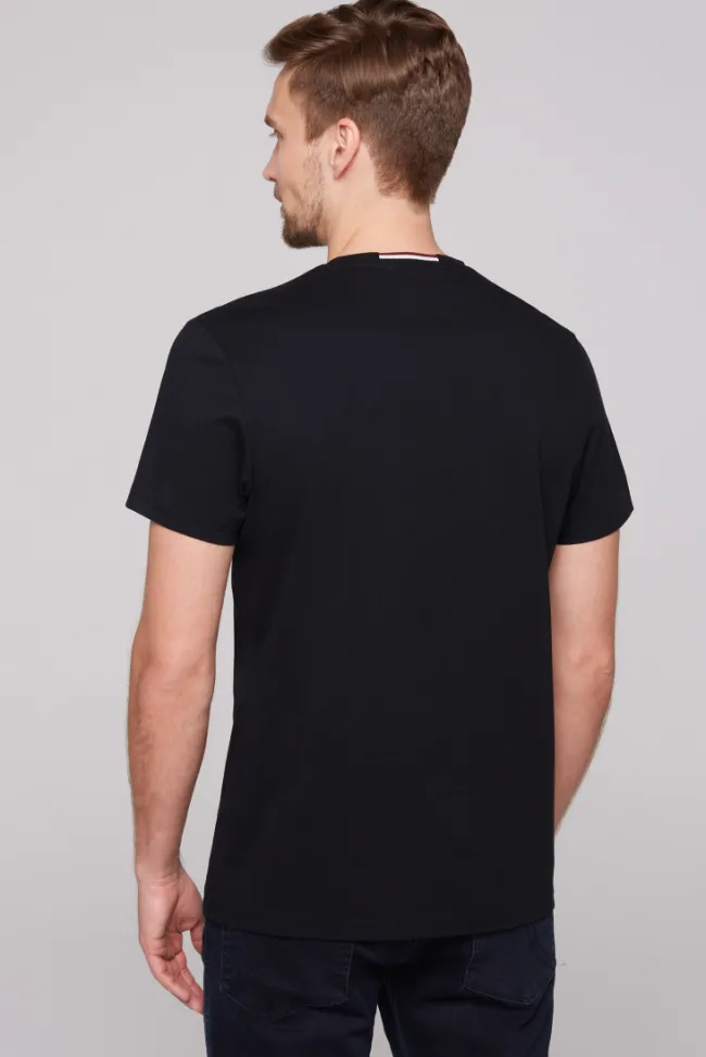 Herren CAMP DAVID & SOCCX T-Shirt Rundhals mit Logo Print blue navy