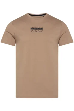 Herren CAMP DAVID & SOCCX T-Shirt Rundhals mit Logo Print