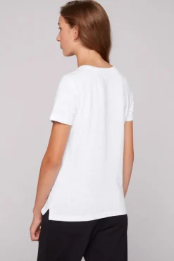 Damen CAMP DAVID & SOCCX T-Shirt Rundhals mit Wording Print