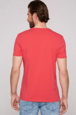 Herren CAMP DAVID & SOCCX T-Shirt Rundhals mit Yacht Print skipper red | S