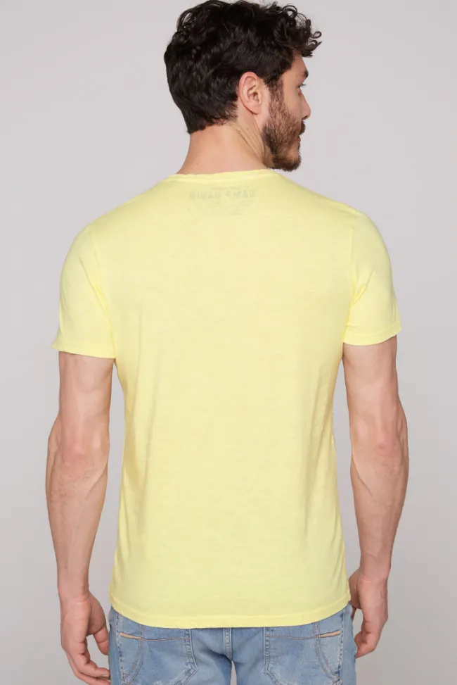 Herren CAMP DAVID & SOCCX T-Shirt V-Neck mit Brusttasche