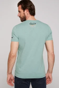 Herren CAMP DAVID & SOCCX V-Shirt mit Flockprint