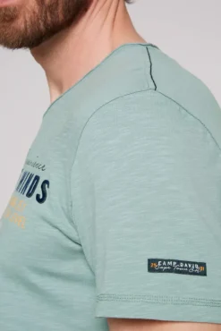 Herren CAMP DAVID & SOCCX V-Shirt mit Flockprint