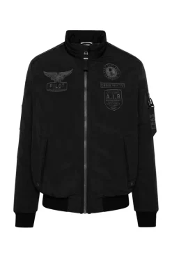 Herren CAMP DAVID & SOCCX Wattierter Fliegerblouson mit Patches