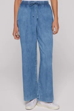 Damen CAMP DAVID & SOCCX Wide Leg Jeans authentic blue