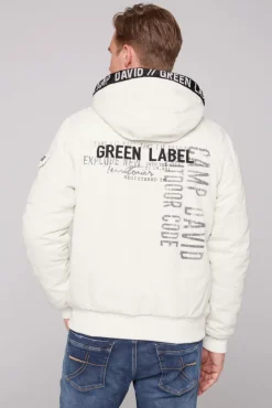 Herren CAMP DAVID & SOCCX Winterblouson mit abtrennbarer Kapuze und Artworks