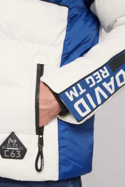 Herren CAMP DAVID & SOCCX Winterjacke mit Colour-Blocking und Logo-Design